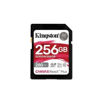 Kingston Canvas React Plus/SDXC/256GB/UHS-II U3 / Clasa 10 Kingston Canvas React Plus/SDXC/256GB/UHS-II U3 / Clasa 10