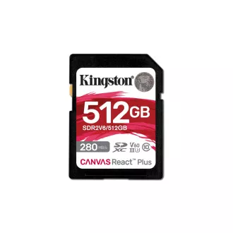 Kingston Canvas React Plus/SDHC/512GB/UHS-II U3 / Clasa 10