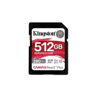 Kingston Canvas React Plus/SDXC/512GB/UHS-II U3 / Clasa 10 Kingston Canvas React Plus/SDXC/512GB/UHS-II U3 / Clasa 10
