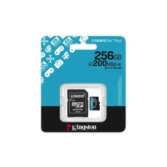 Adaptor Kingston Canvas Go Plus A2/Micro SDXC/256GB/UHS-I U3 / Clasa 10/+ Adaptor Kingston Canvas Go Plus A2/Micro SDXC/256GB/UHS-I U3 / Clasa 10/+