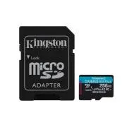Adaptor Kingston Canvas Go Plus A2/Micro SDXC/256GB/UHS-I U3 / Clasa 10/+