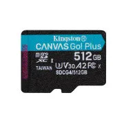 Kingston Canvas Go Plus A2/Micro SDXC/512GB/UHS-I U3/Clasa 10