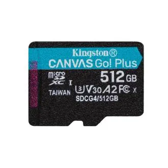 Kingston Canvas Go Plus A2/Micro SDXC/512GB/UHS-I U3/Clasa 10 Kingston Canvas Go Plus A2/Micro SDXC/512GB/UHS-I U3/Clasa 10