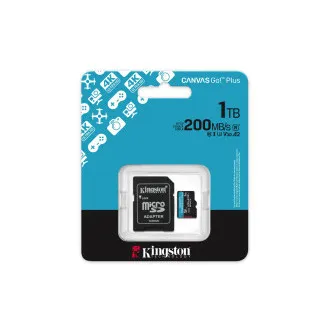 Adaptor Kingston Canvas Go Plus A2/Micro SDXC/1TB/UHS-I U3 / Clasa 10/+ Adaptor Kingston Canvas Go Plus A2/Micro SDXC/1TB/UHS-I U3 / Clasa 10/+