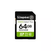 Kingston Canvas Select Plus/SDXC/64GB/UHS-I U1/Clasa 10