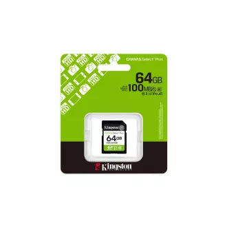 Kingston Canvas Select Plus/SDXC/64GB/UHS-I U1/Clasa 10