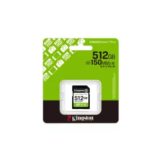 Kingston Canvas Select Plus/SDXC/512GB/UHS-I U3/Clasa 10