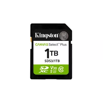 Kingston Canvas Select Plus/SDXC/1TB/UHS-I U3/Clasa 10