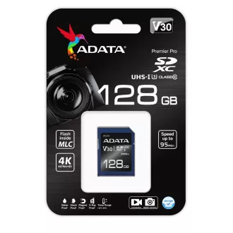 ADATA V30S/SDXC/128GB/UHS-I U3 / Clasa 10