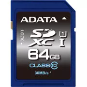 ADATA/SDXC/64GB/50MBps/UHS-I U1/Classe 10
