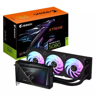 Placă video GIGABYTE AORUS GeForce RTX 5080 XTREME WATERFORCE/16GB/GDDR7