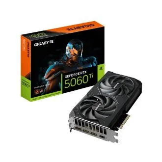 Placă video GIGABYTE GeForce RTX 5060 Ti WINDFORCE/OC/16GB/GDDR7