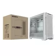 GIGABYTE C102 GLASS ICE/Midi Tower/Transpar./Alb