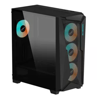 GIGABYTE C301 GLASS/Midi Tower/Transpar./Negru