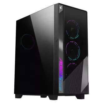 GIGABYTE AORUS C500/Midi Tower/Transpar./Negru
