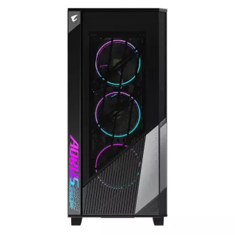GIGABYTE AORUS C500/Midi Tower/Transpar./Negru