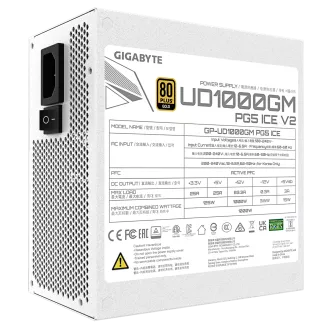Sursă de alimentare GIGABYTE 1000W 80PLUS Gold Modular PG5 ICE