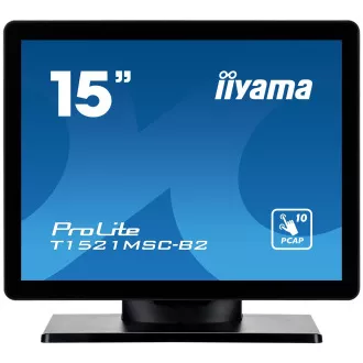 Ecran iiyama T1521MSC-B2 de 15": IPS, XGA, PCAP, HDMI