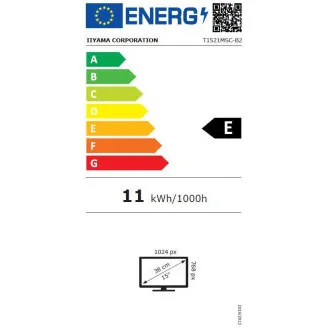 Ecran iiyama T1521MSC-B2 de 15": IPS, XGA, PCAP, HDMI