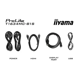 Ecran iiyama T1634MC-B1S de 16": PCAP, FHD, HDMI, DP Ecran iiyama T1634MC-B1S de 16": PCAP, FHD, HDMI, DP