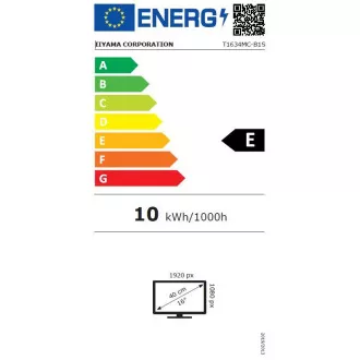 Ecran iiyama T1634MC-B1S de 16": PCAP, FHD, HDMI, DP Ecran iiyama T1634MC-B1S de 16": PCAP, FHD, HDMI, DP