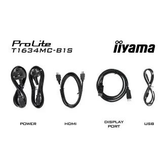 Ecran iiyama T1634MC-B1S de 16": PCAP, FHD, HDMI, DP