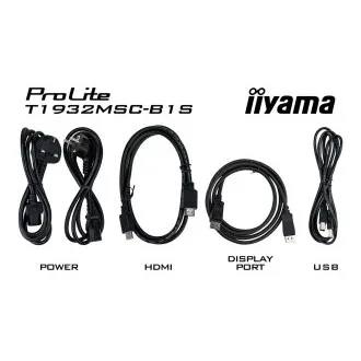 Ecran iiyama T1932MSC-B1S de 19" cu ecran IPS, SXGA, PCAP, HDMI, DP Ecran iiyama T1932MSC-B1S de 19" cu ecran IPS, SXGA, PCAP, HDMI, DP