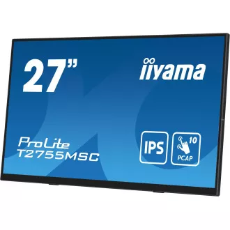 Ecran iiyama T2755MSC-B1 de 27": IPS, FHD, PCAP, cameră web
