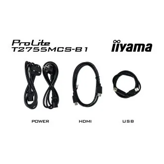 Ecran iiyama T2755MSC-B1 de 27": IPS, FHD, PCAP, cameră web Ecran iiyama T2755MSC-B1 de 27": IPS, FHD, PCAP, cameră web