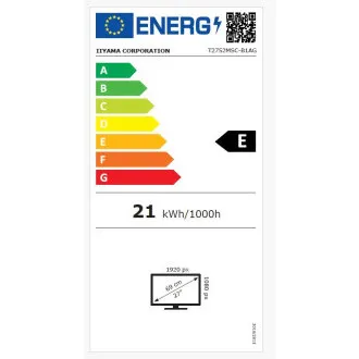 Ecran iiyama T2752MSC-B1AG de 27": IPS, FHD, 10p Ecran iiyama T2752MSC-B1AG de 27": IPS, FHD, 10p