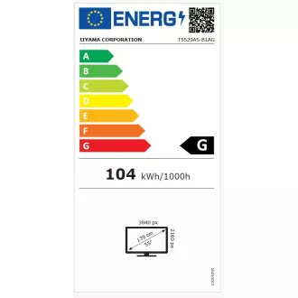 55 inchi iiyama T5529AS-B1AG: IPS, 4K UHD, Android, 24/7