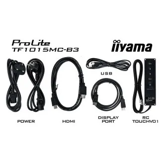 Ecran iiyama TF1015MC-B3 de 10": WXGA, 10P, VGA, HDMI, DP Ecran iiyama TF1015MC-B3 de 10": WXGA, 10P, VGA, HDMI, DP