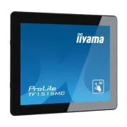 Ecran iiyama TF1515MC-B2 de 15": TN, XGA, capacitiv, 10P, 350cd/m2, VGA, DP, HDMI, negru