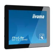 Ecran iiyama TF1515MC-B2 de 15": TN, XGA, capacitiv, 10P, 350cd/m2, VGA, DP, HDMI, negru