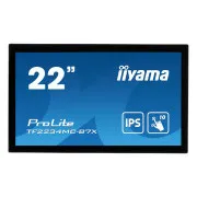 Ecran iiyama TF2234MC-B7X de 22": IPS, FullHD, capacitiv, 10P, 350cd/m2, VGA, DP, HDMI, IP65, negru