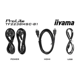Ecran iiyama TF2238MSC-B1 de 22": PCAP, IPS, FHD, HDMI, DP