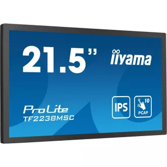 Ecran iiyama TF2238MSC-B1 de 22": PCAP, IPS, FHD, HDMI, DP