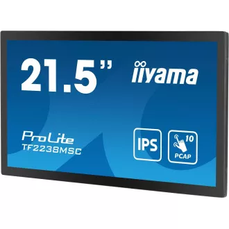 Ecran iiyama TF2238MSC-B1 de 22": PCAP, IPS, FHD, HDMI, DP