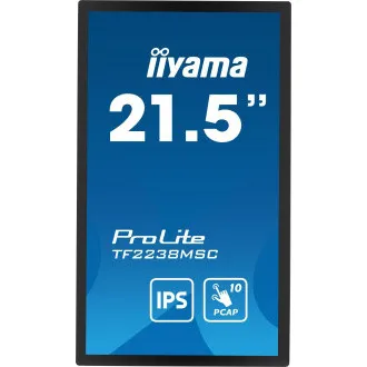 Ecran iiyama TF2238MSC-B1 de 22": PCAP, IPS, FHD, HDMI, DP Ecran iiyama TF2238MSC-B1 de 22": PCAP, IPS, FHD, HDMI, DP