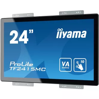 Ecran iiyama TF2415MC-B2 de 24": VA, FullHD, capacitiv, 10P, 350cd/m2, VGA, DP, HDMI, negru