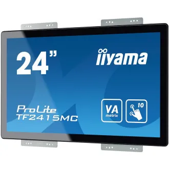 Ecran iiyama TF2415MC-B2 de 24": VA, FullHD, capacitiv, 10P, 350cd/m2, VGA, DP, HDMI, negru