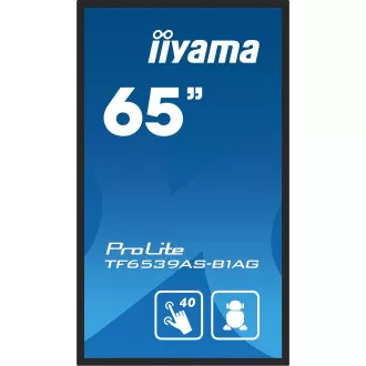 65 inchi iiyama TF6539AS-B1AG: IPS, 4K, Android