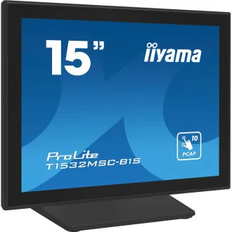 Ecran iiyama T1532MSC-B1S de 15" cu funcție PCAP, 10P, FHD, HDMI, DP Ecran iiyama T1532MSC-B1S de 15" cu funcție PCAP, 10P, FHD, HDMI, DP