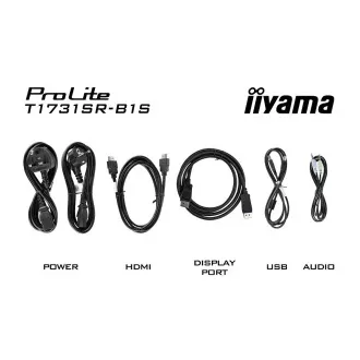 Ecran iiyama T1731SR-B1S de 17" - SXGA, 250cd, rezoluție, IP54, negru