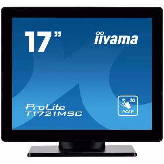 17" iiyama T1721MSC-B2:PCAP, 10P, HDMI, reproducere