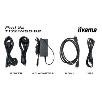 17" iiyama T1721MSC-B2:PCAP, 10P, HDMI, reproducere 17" iiyama T1721MSC-B2:PCAP, 10P, HDMI, reproducere