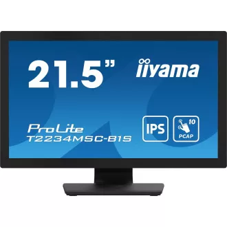 Ecran LCD de 22" iiyama T2234MSC-B1S: PCAP, 10P, IPS, FHD, HDMI
