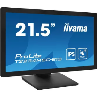 Ecran LCD de 22" iiyama T2234MSC-B1S: PCAP, 10P, IPS, FHD, HDMI Ecran LCD de 22" iiyama T2234MSC-B1S: PCAP, 10P, IPS, FHD, HDMI