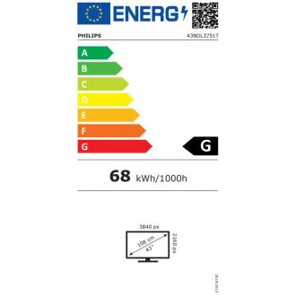 Ecran D-LED Philips 43BDL3751T-UHD de 43", 450c, PCap, 24/7 Ecran D-LED Philips 43BDL3751T-UHD de 43", 450c, PCap, 24/7