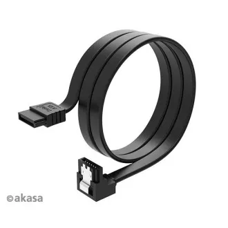 AKASA - Cablu SATA Proslim 90° - 50 cm